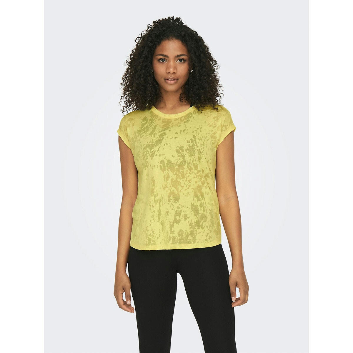 T-shirt de sport col rond, coupe ample, Abos