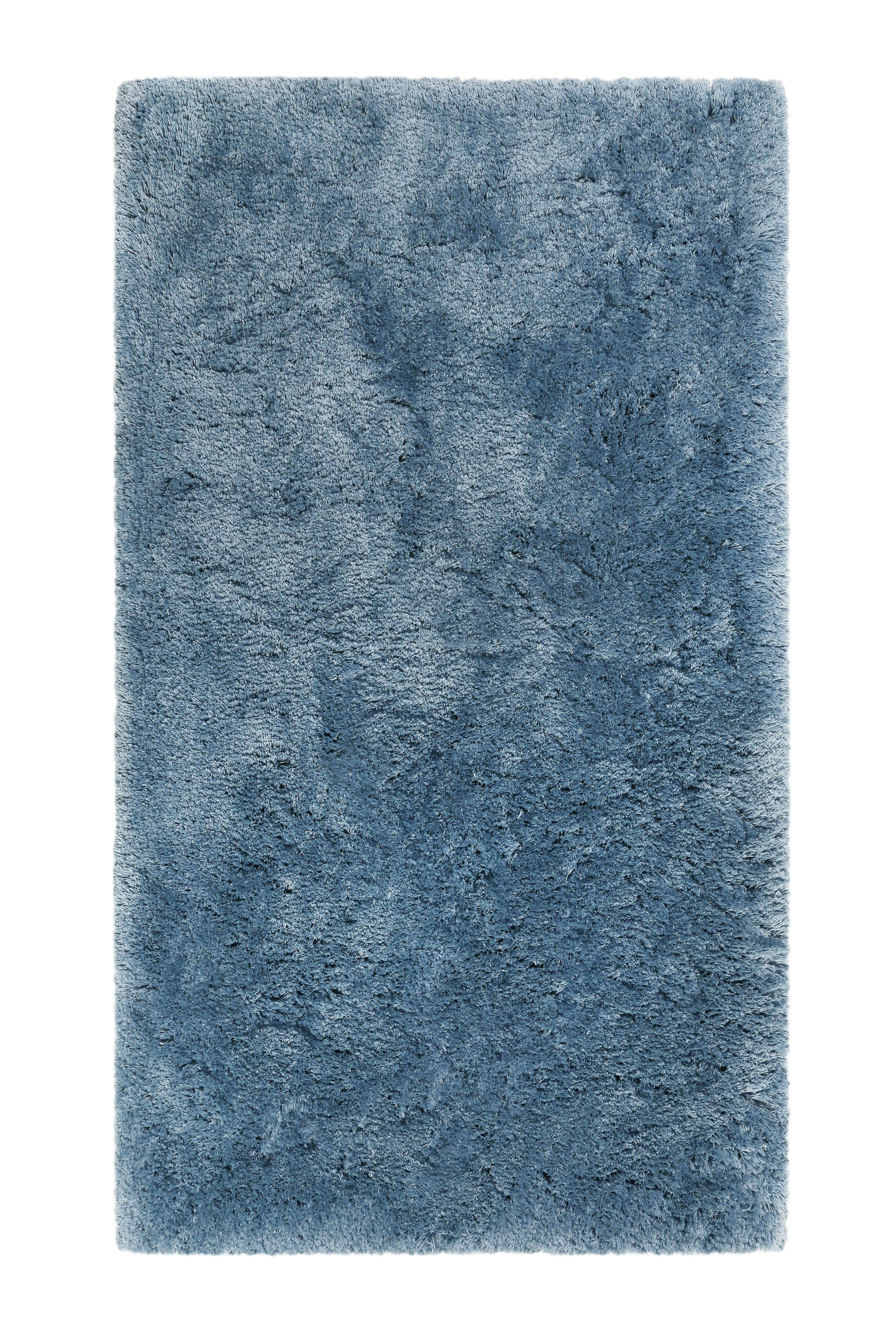PORTO AZZURRO - Tapis de bain microfibre antidérapant bleu 80x150