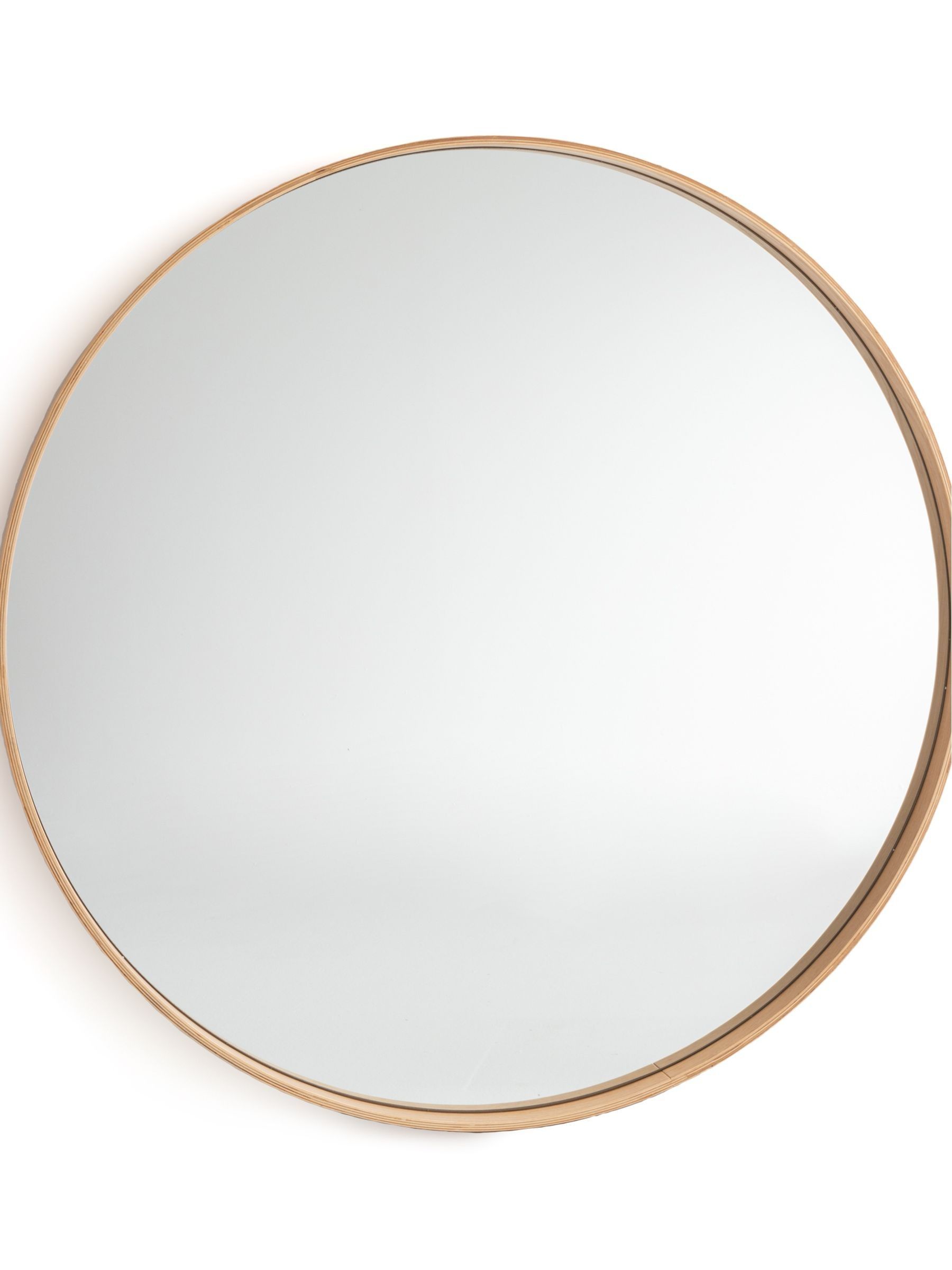 La Redoute Intérieurs Light Oak Alaria 120cm Diameter Mirror
