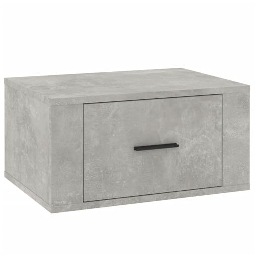 NNEVL Wall-mounted Bedside Cabinets 2 pcs Concrete Grey 50x36x25 cm