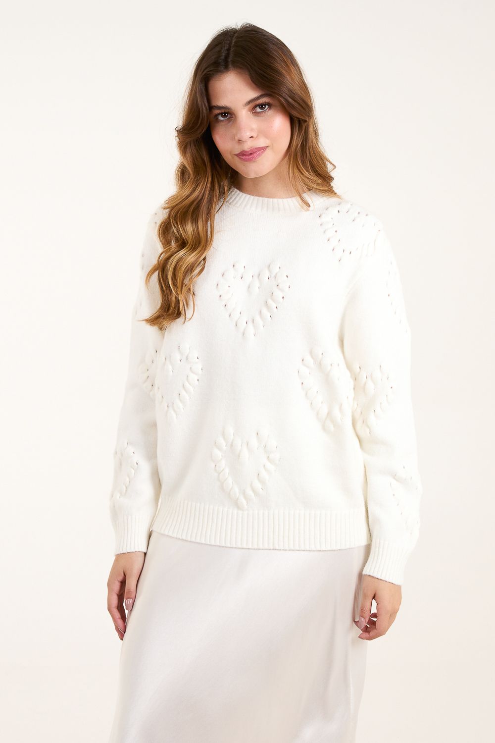 Blue Vanilla Heart Long Sleeve Jumper