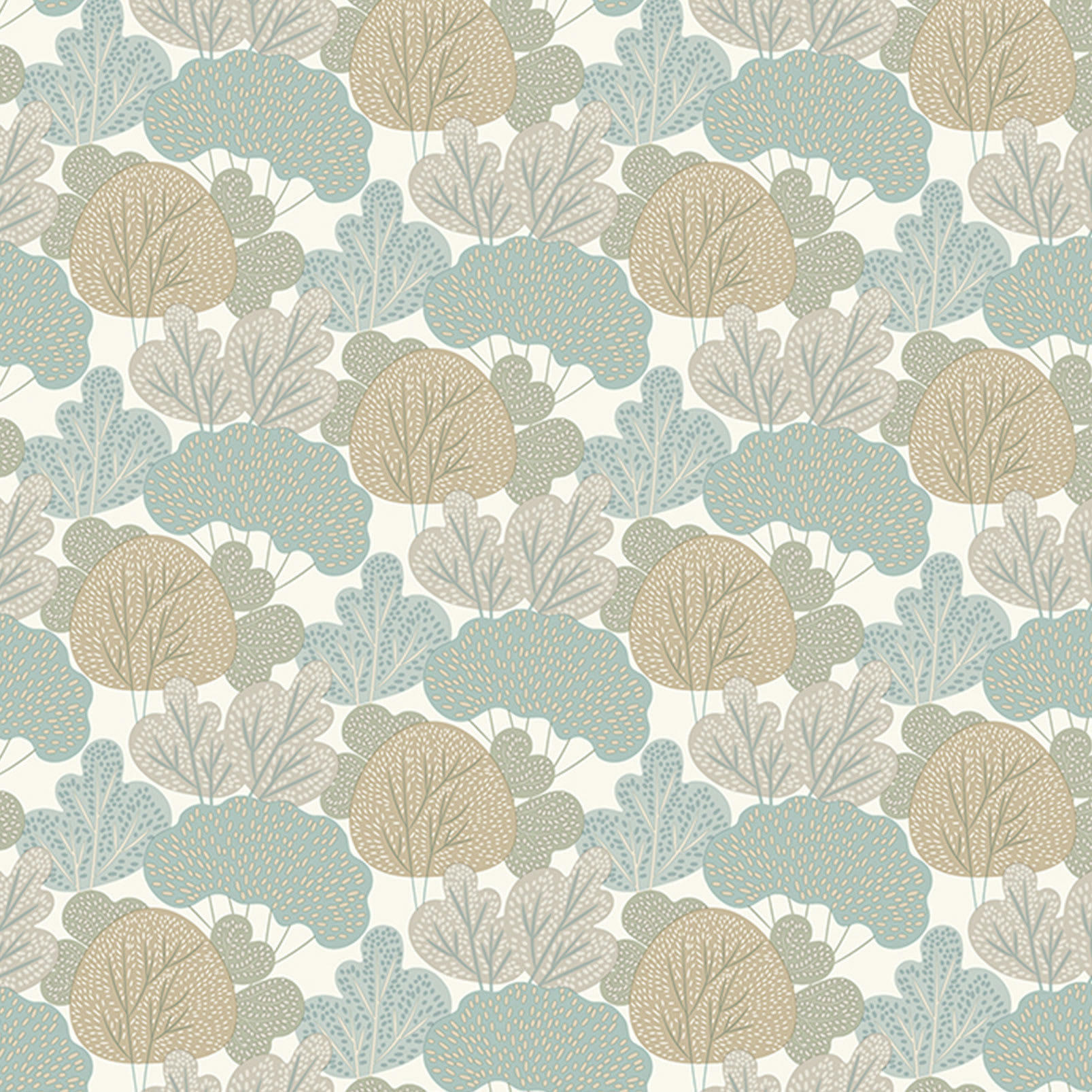 - Papier peint enfant buissons et nuages 0,53x10 mètrescm