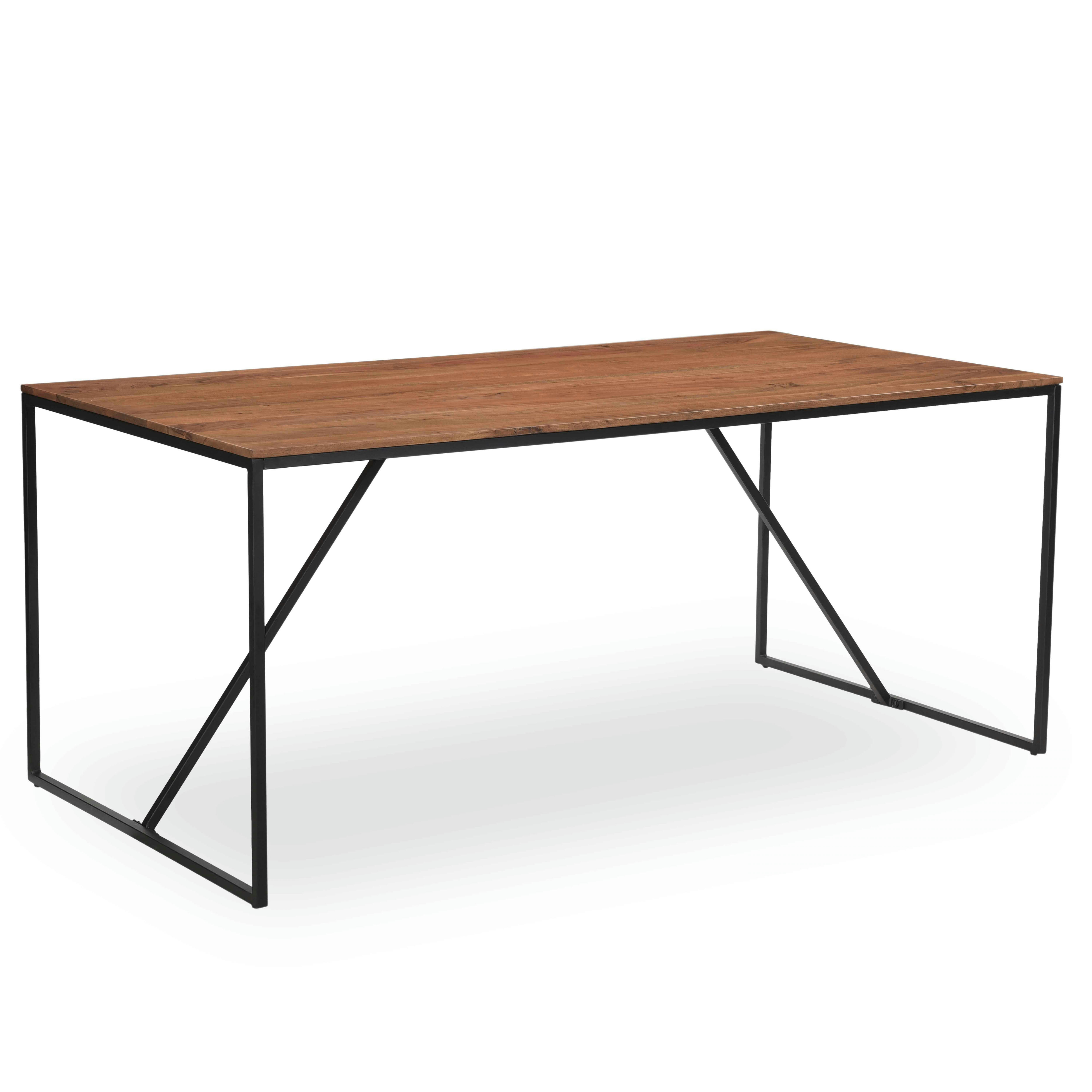 LETELS - Table en acacia massif 180 x 90 x 76 cm
