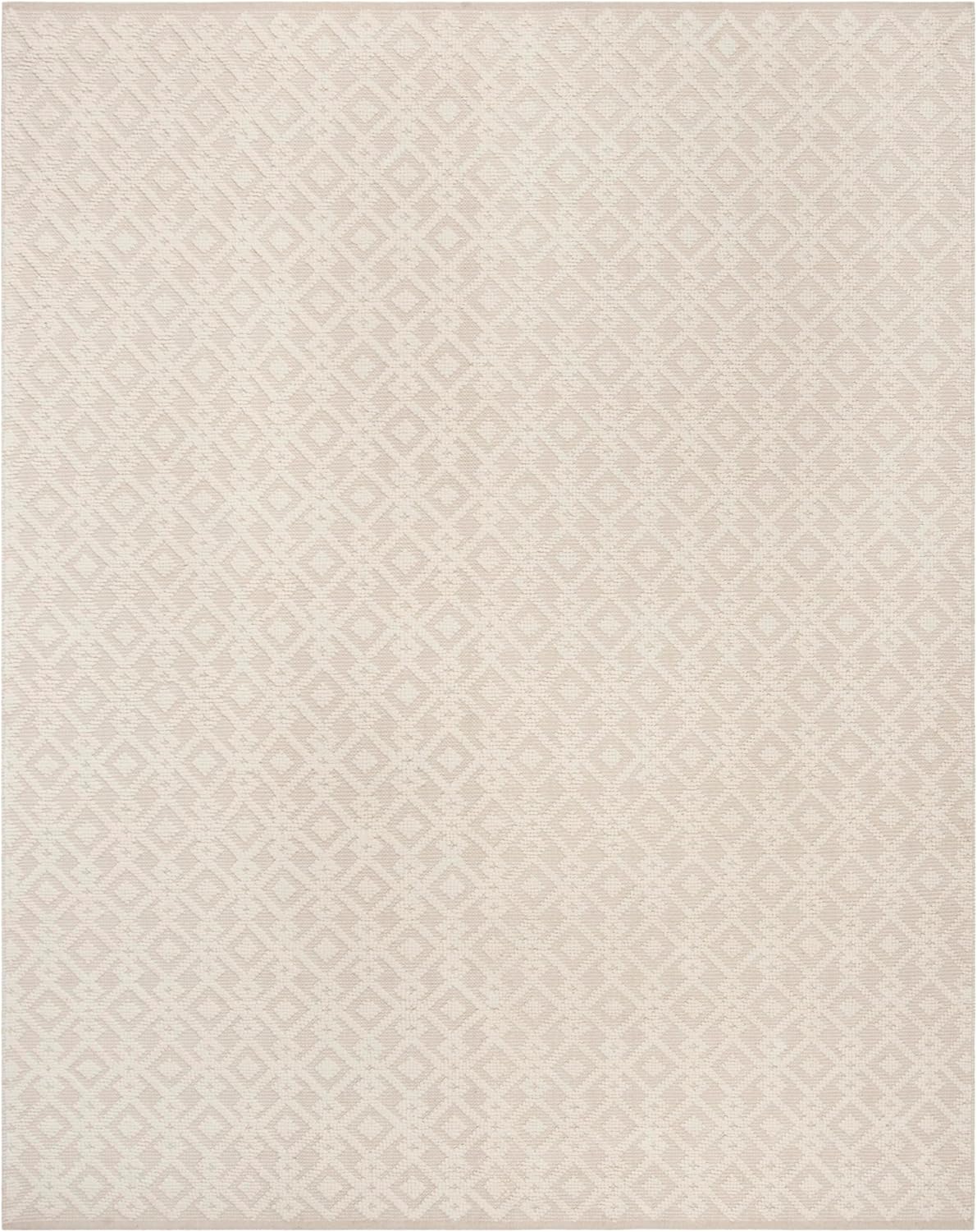 SAFAVIEH Vermont Collection X-Large Area Rug - 12' x 15', Ivory, Handmade Wool & Cotton, Ideal for High Traffic Areas in Living Room, Bedroom (VRM102A)