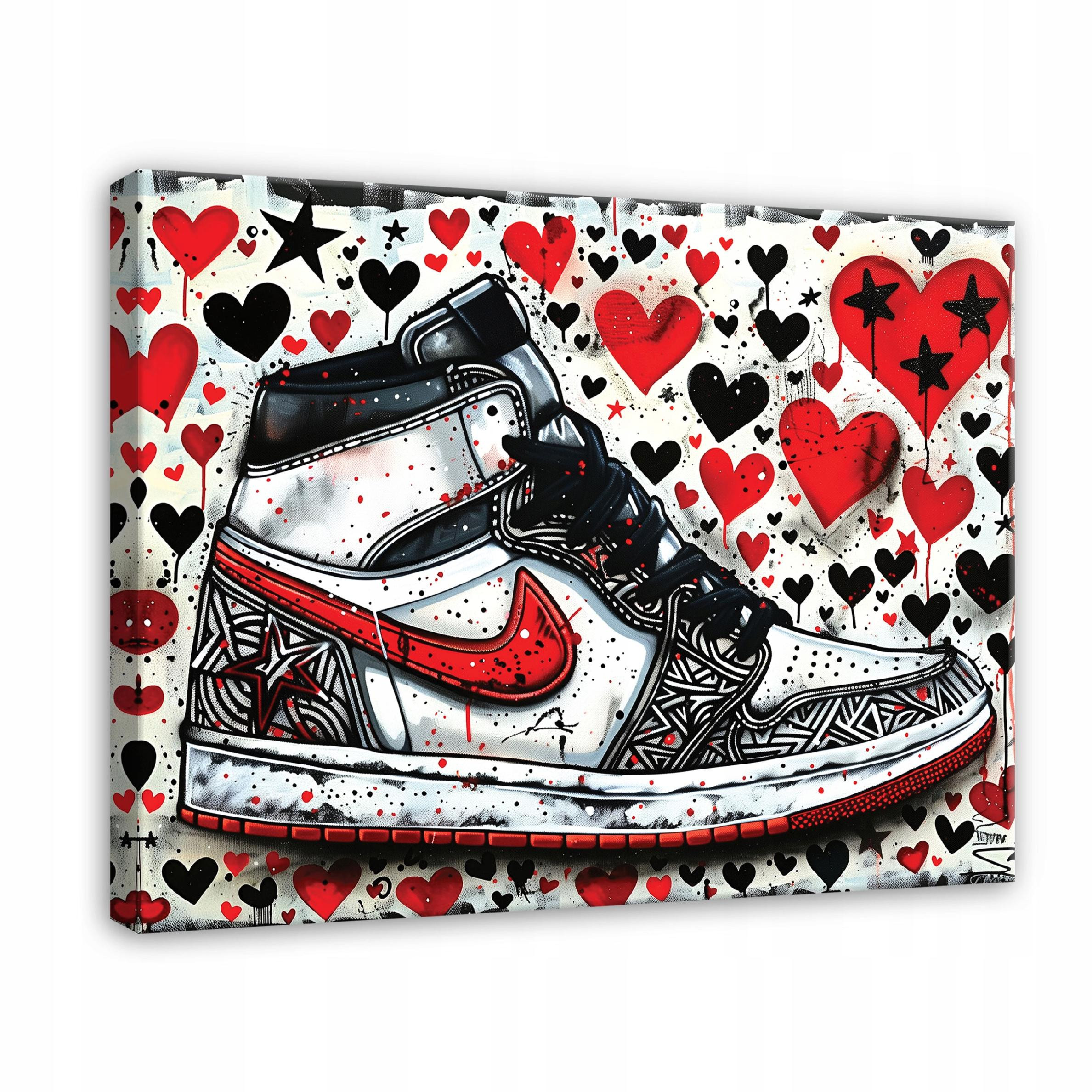 Obraz Buty Street Art Graffiti Na Płótnie Ścianę 60X40
