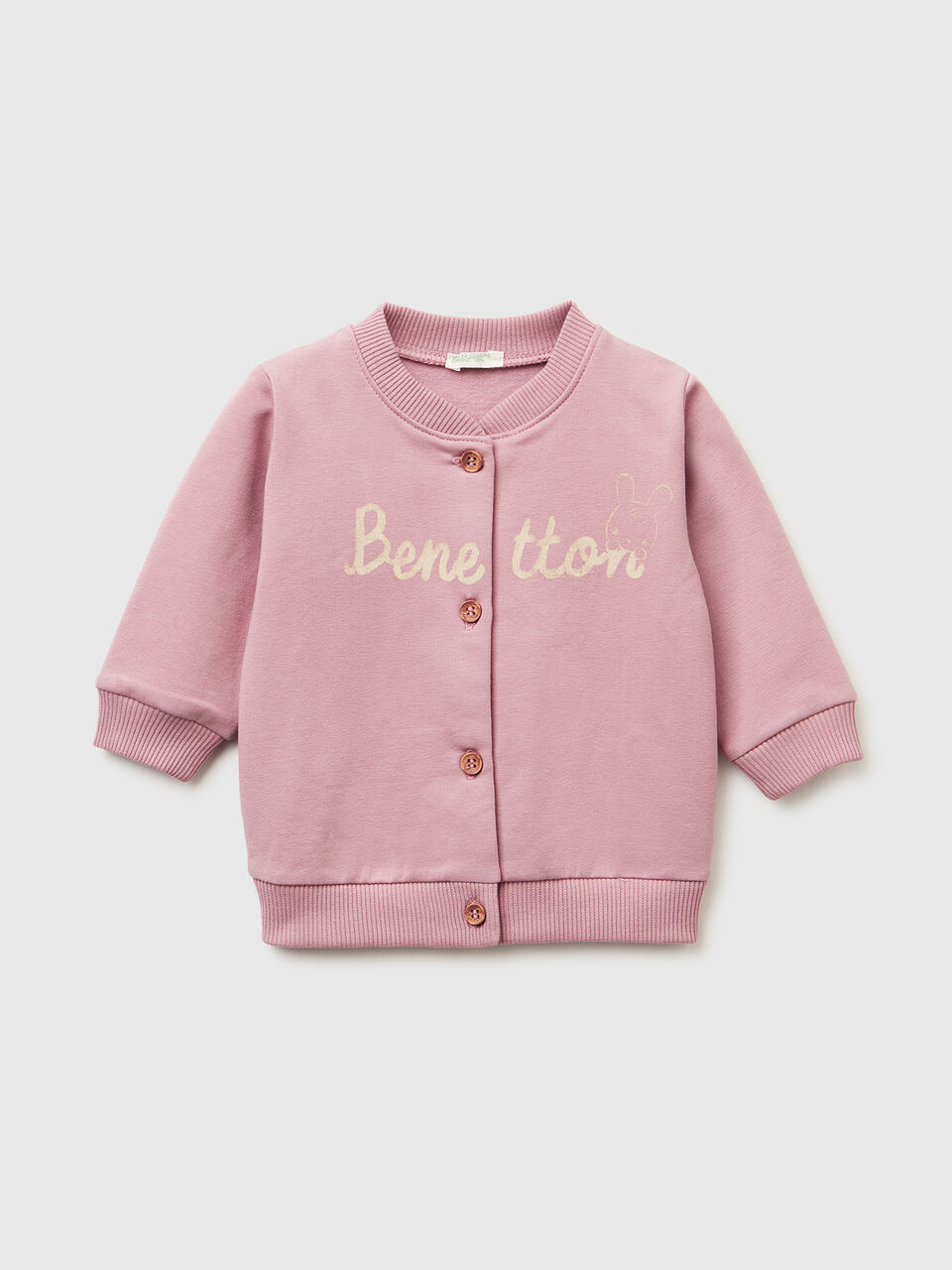 Warm sweatshirt with logo print