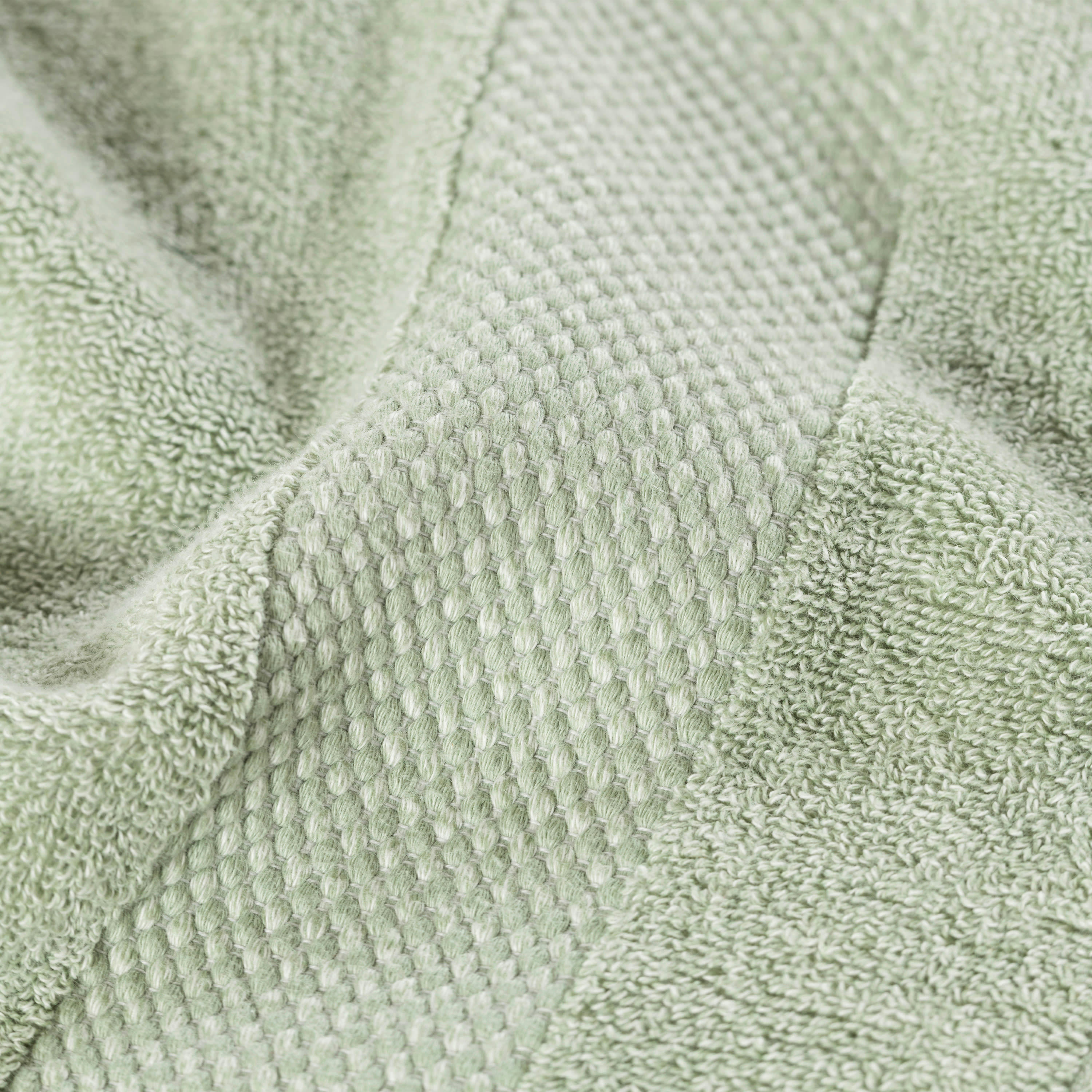 ANYA - Serviette de toilette coton biologique bouclette vert 50 x 90 cm