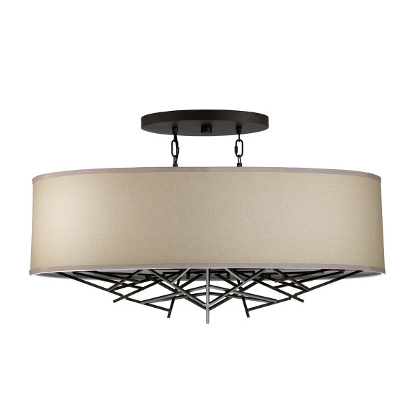 Lampa wisząca stary brąz Taiko 5xE27x60W wym: 143,3x80x31 cm Elstead