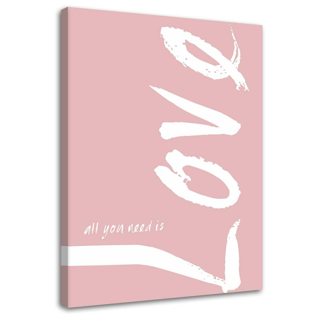 Feeby Obraz Różowe love 40x60