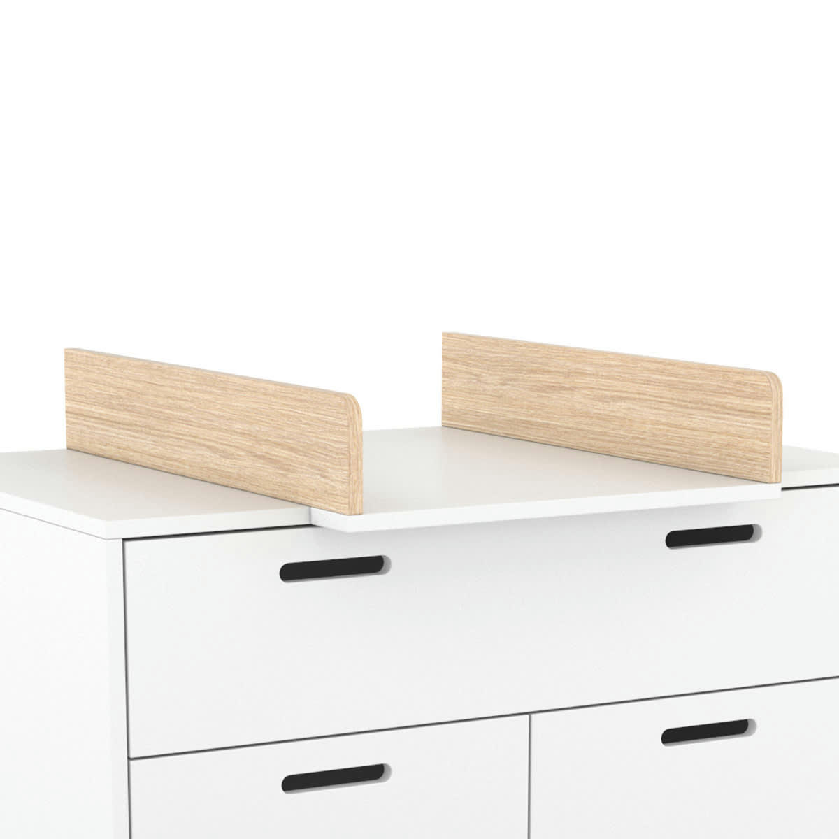 MIA - Commode plan à langer blanc naturel