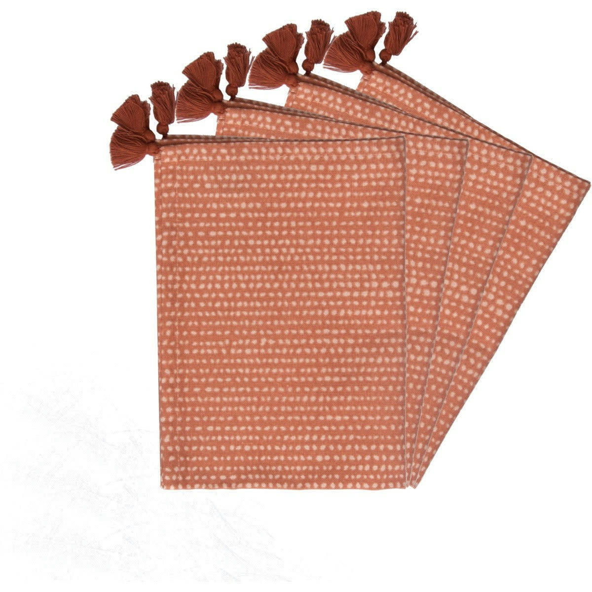 DOTS - Sets de table (x4) coton  35x50 terracotta