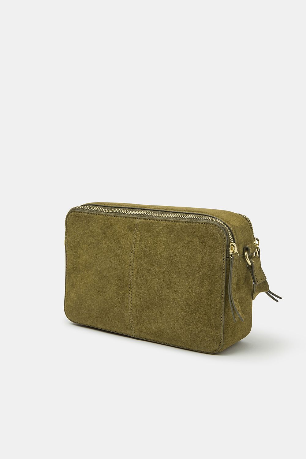 Accessorize Double Zip Suede Camera Bag