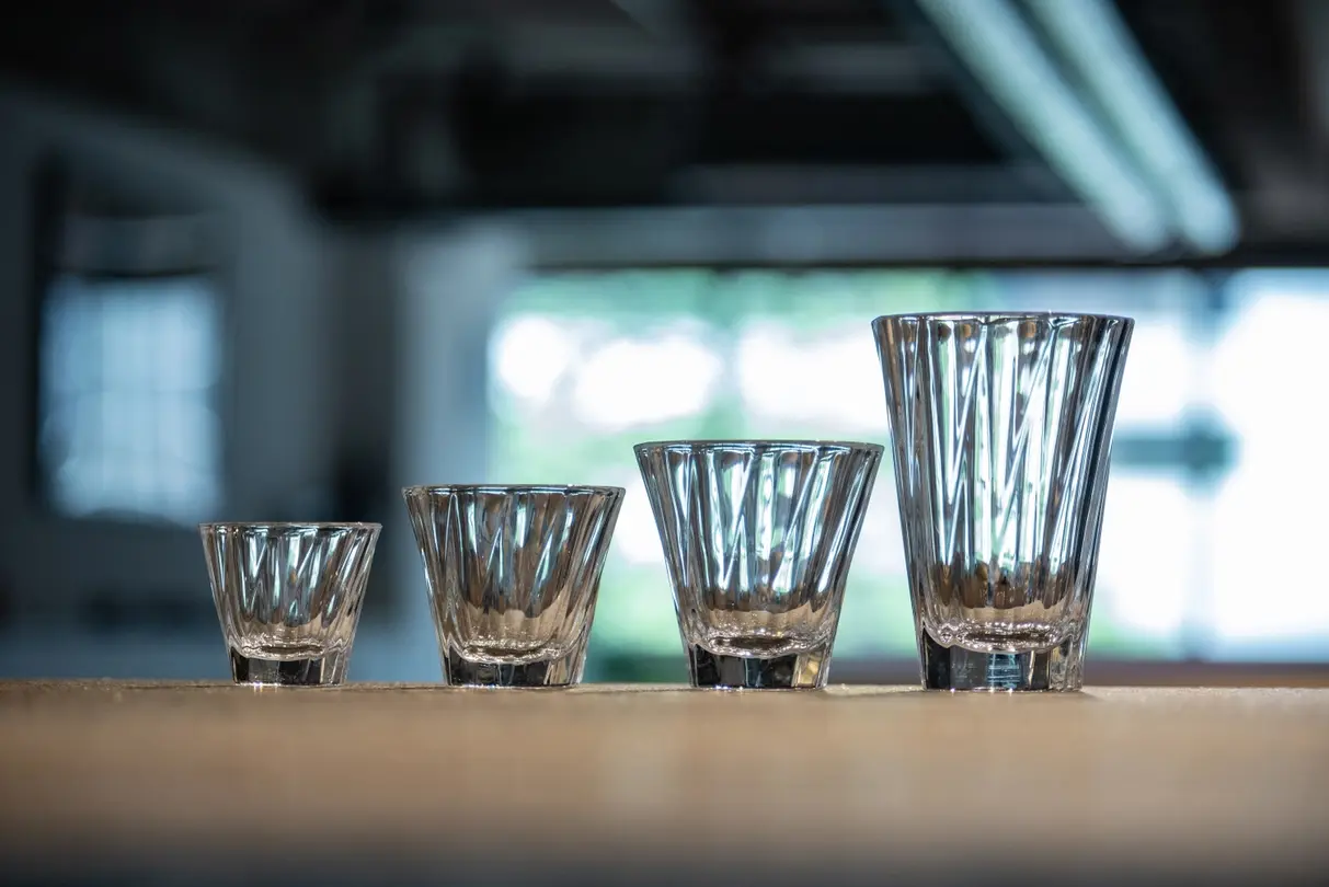 Latte Macchiato Glas Twisted