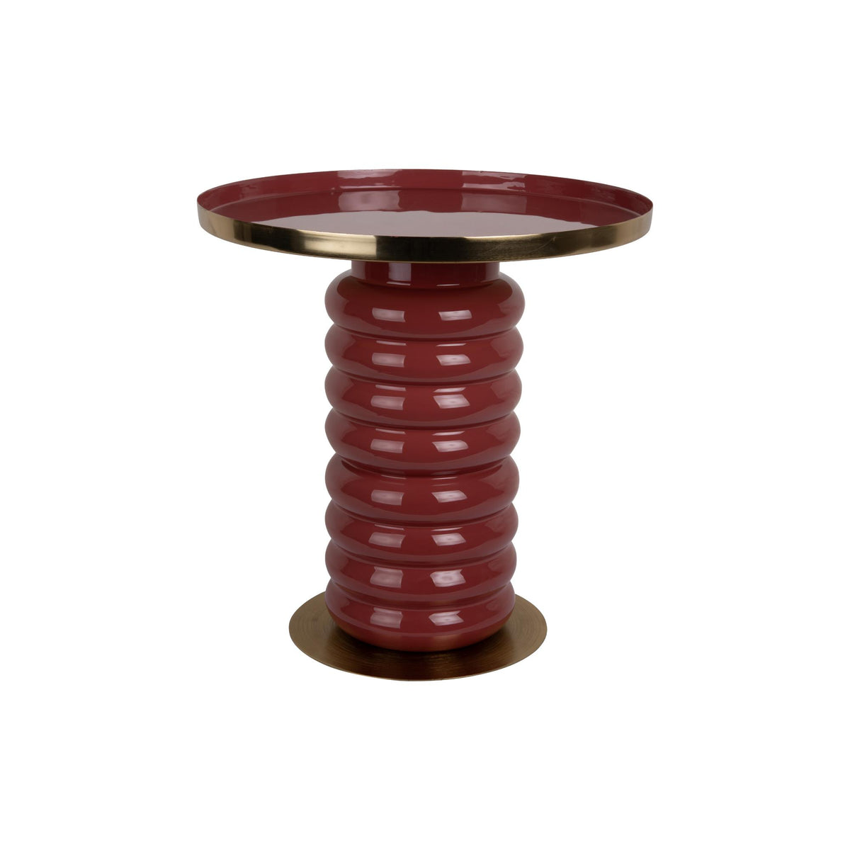 Leitmotiv bijzettafel Ruby - rood - Ø41cm
