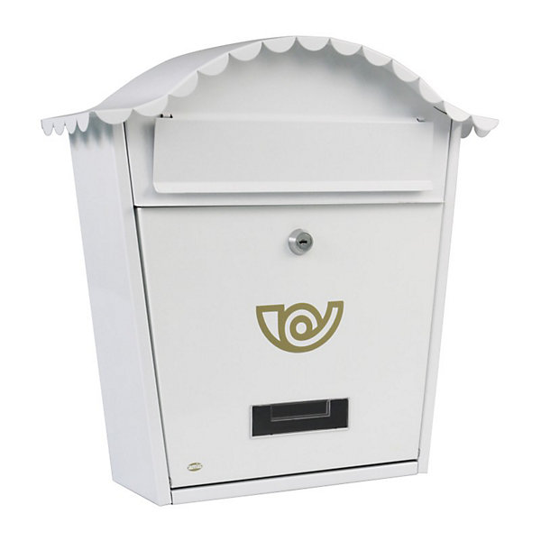 AMIG - Boîte aux lettres1 - 370 x 360 x 105 mm - Acier - Blanc
