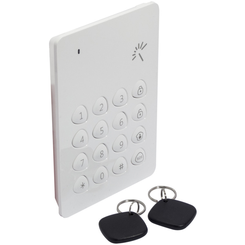 Clavier   Badges RFID pour alarme sans fil CHACON