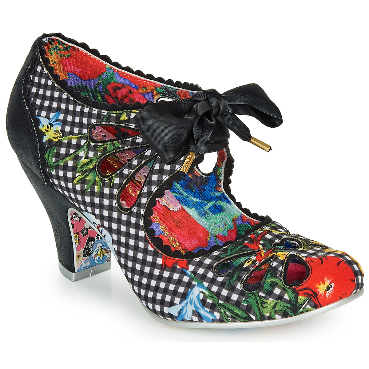 Irregular Choice - Sugar Plum -  black / Check