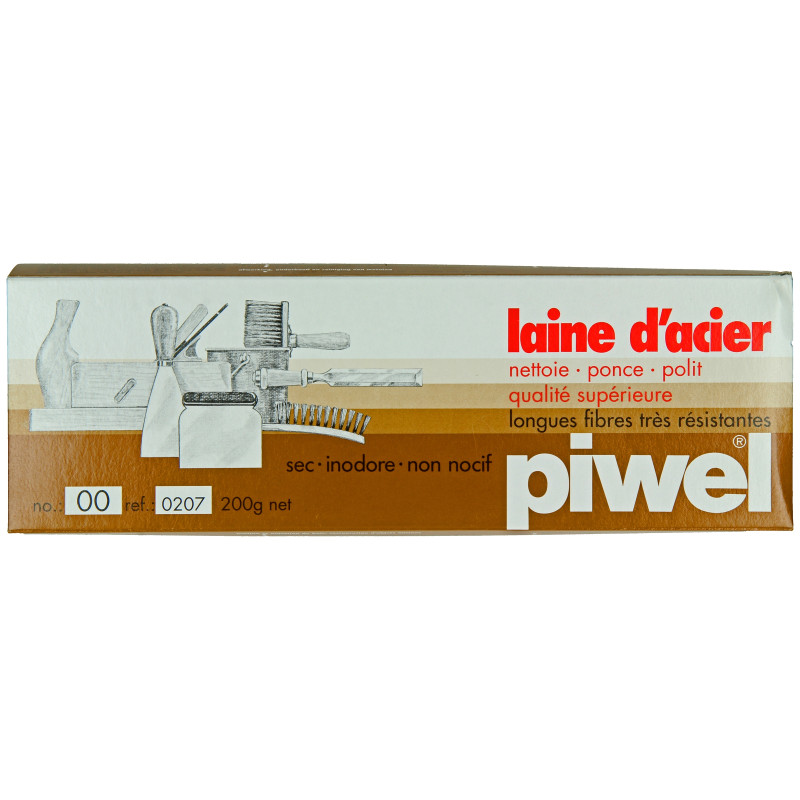 Laine d'acier n°00 200 g PIWEL