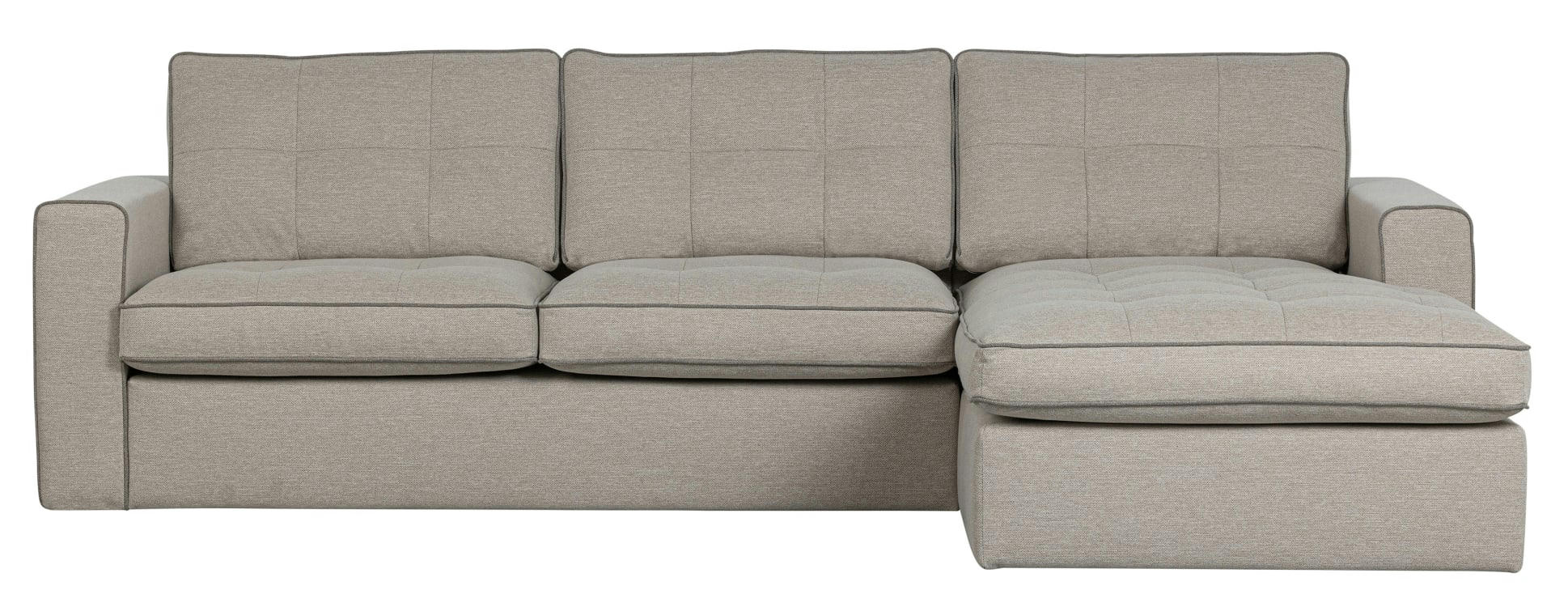 ASSISE - Canapé d'angle droit  naturel