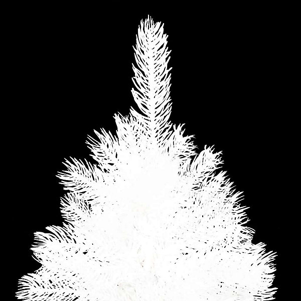 Arbre de Noël artificiel pré-éclairé et boules blanc 120 cm vidaXL