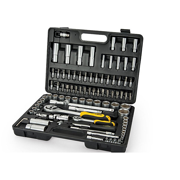 Coffret à douilles 94 pièces Chrome vanadium 1/2