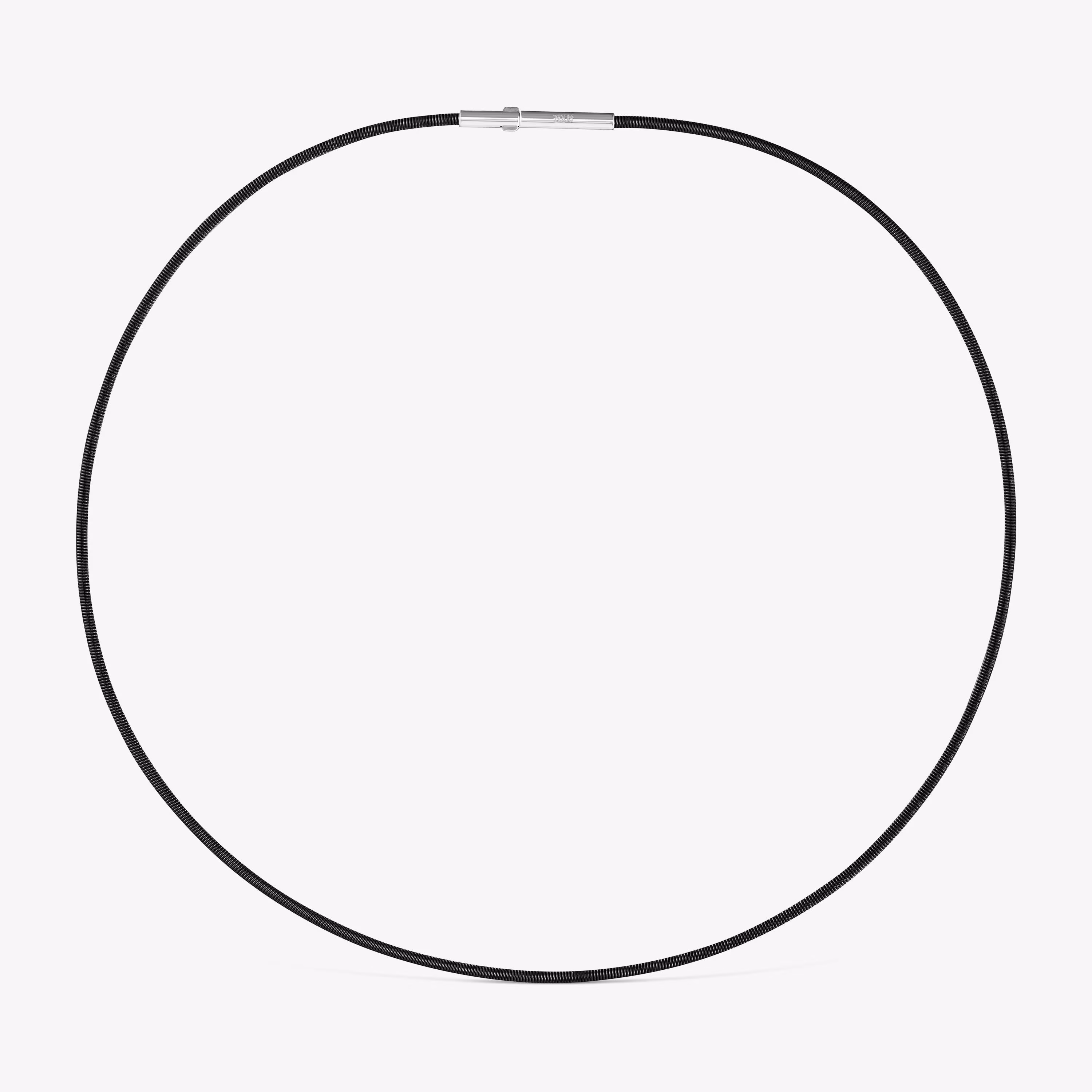 Collar de acero IP negro 2 mm Mesh Tube