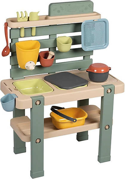 Jeu Thème Cuisine en Extérieur, 11 Accessoires, Traitée Anti-UV, Matière Recyclée, A Partir de 3 Ans, Fabrication Française