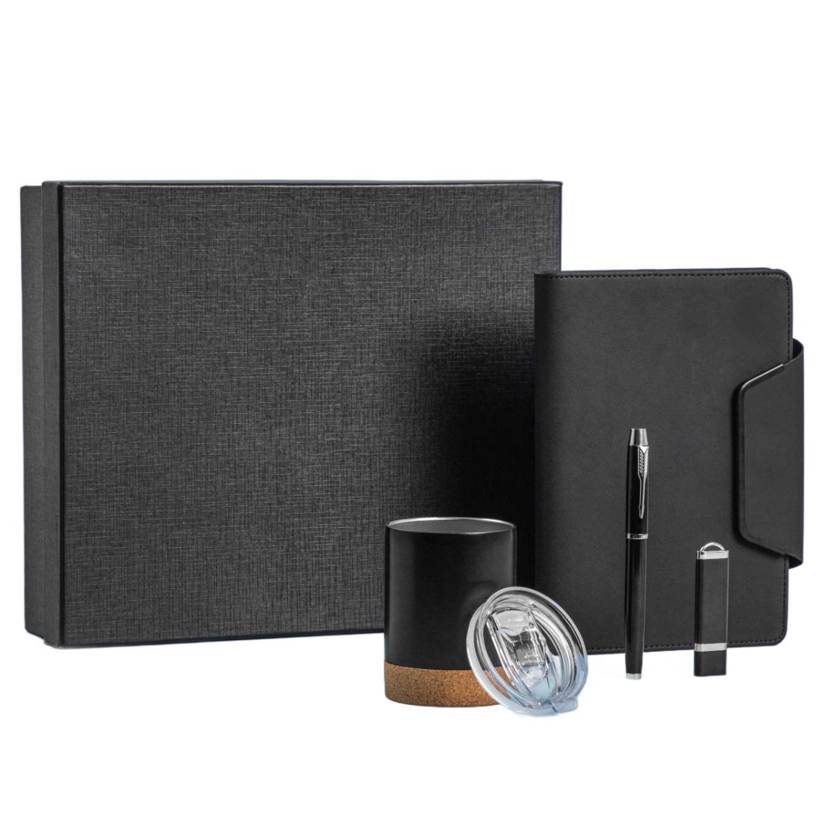 ZESTAW BIUROWY BODO NOTES, DŁUGOPIS, USB, KUBEK A5