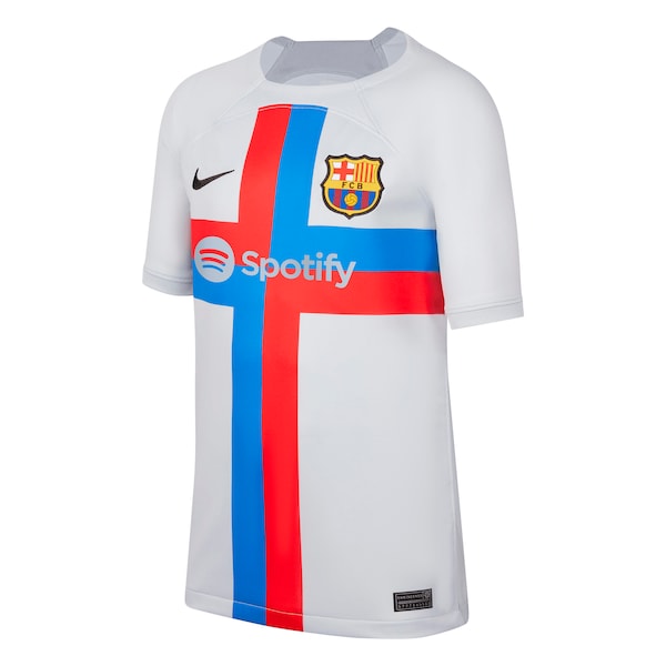 Gerard Pique Barcelona Nike Youth 2022/23 Third Breathe Stadium Replica Player Jersey - Gray