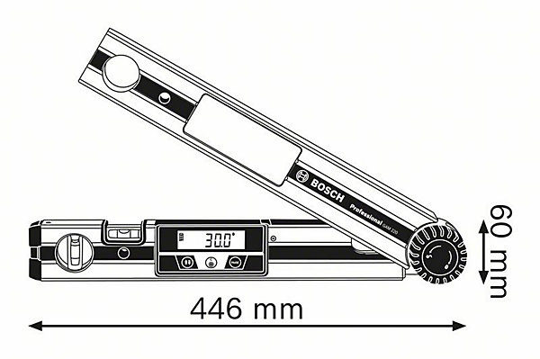 Mesureur d'angle digital GAM 220 Professional - BOSCH - 0601076500