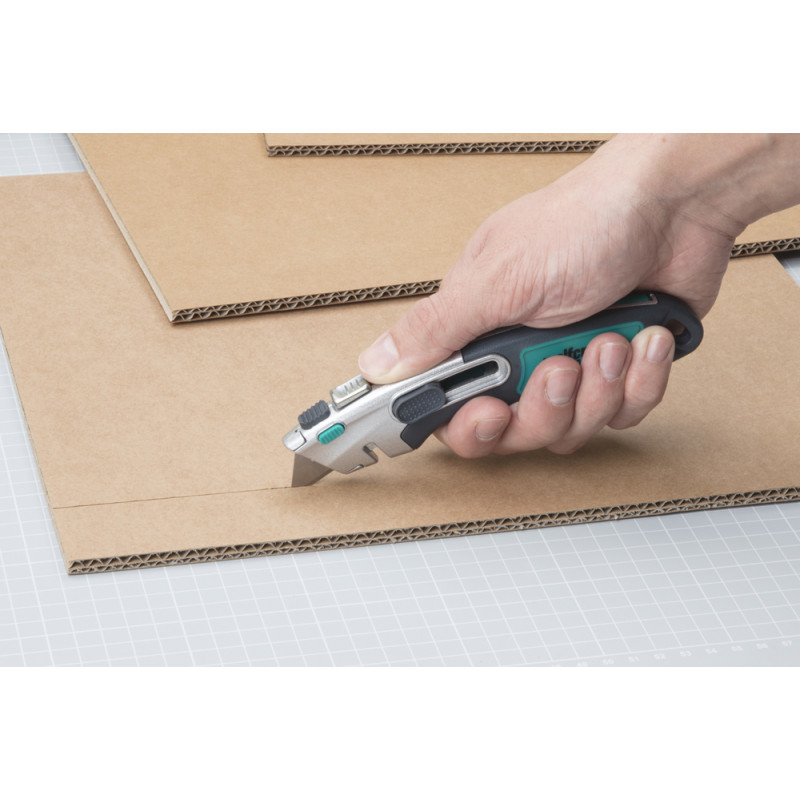 Lame trapézoïdale pour cutter 52 x 0,65 mm 10 pièces WOLFCRAFT