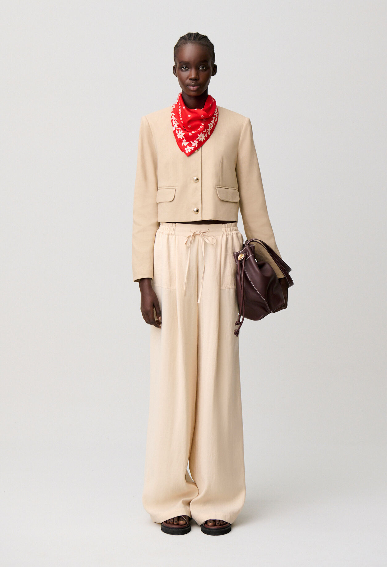 Pantalon tailleur droit