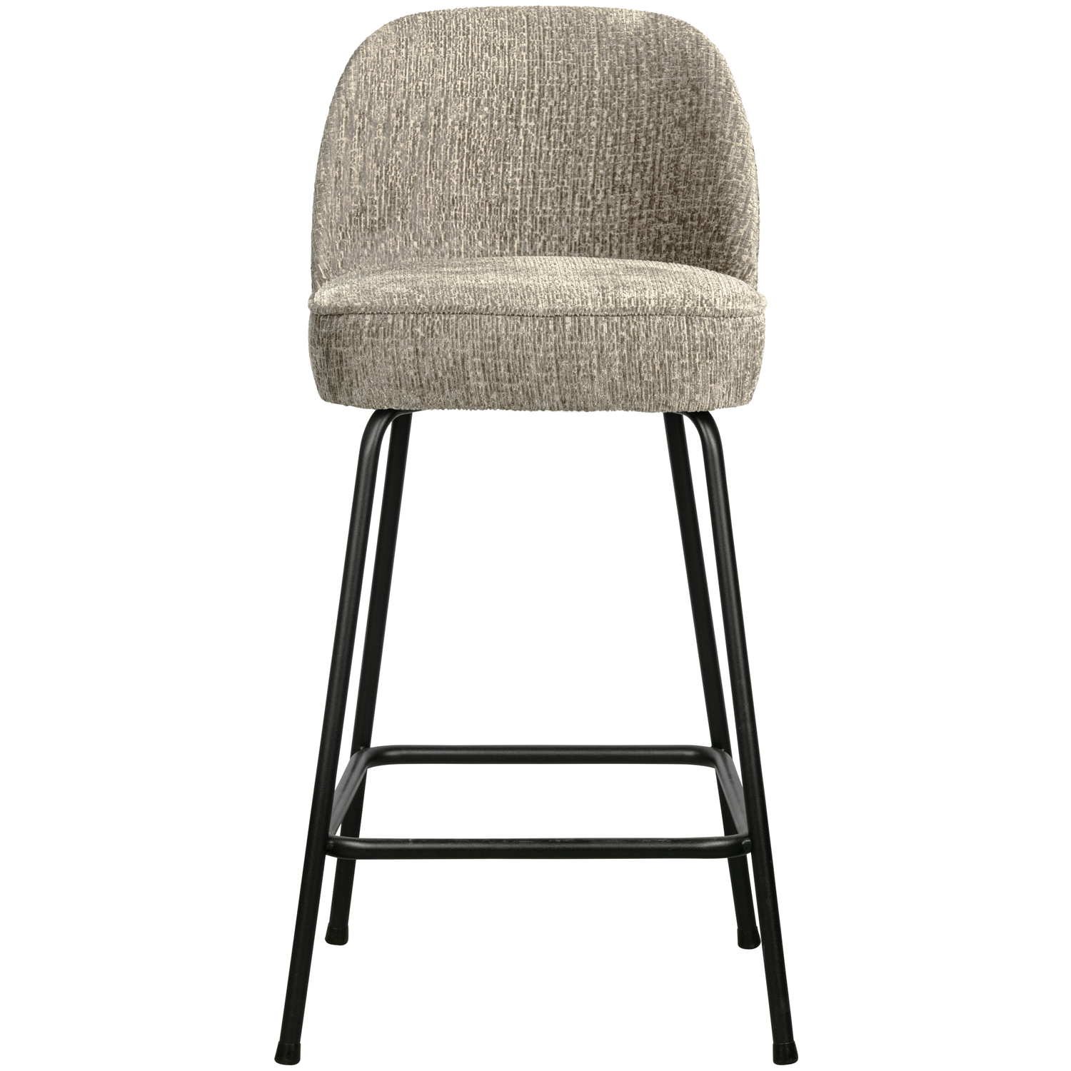 WOOOD barstoel Vogue - Structure Velvet - Wheatfield - 89x50x55