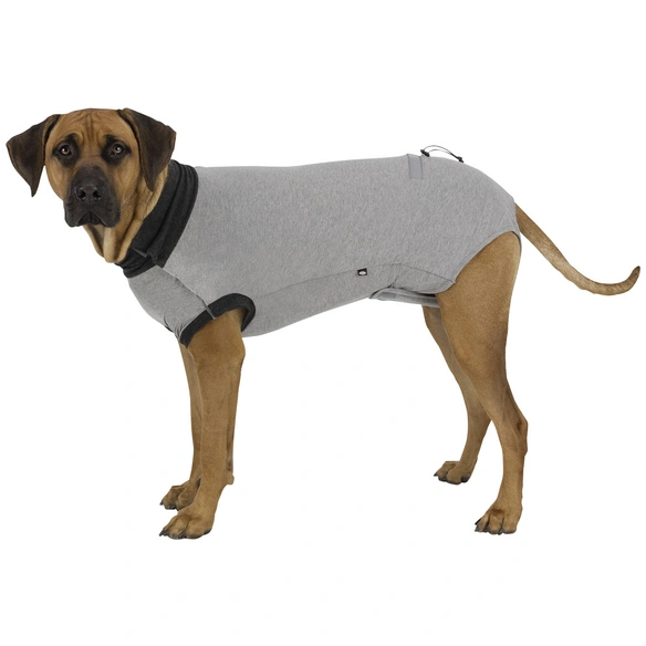 OP- Body, für Hunde, grau/schwarz