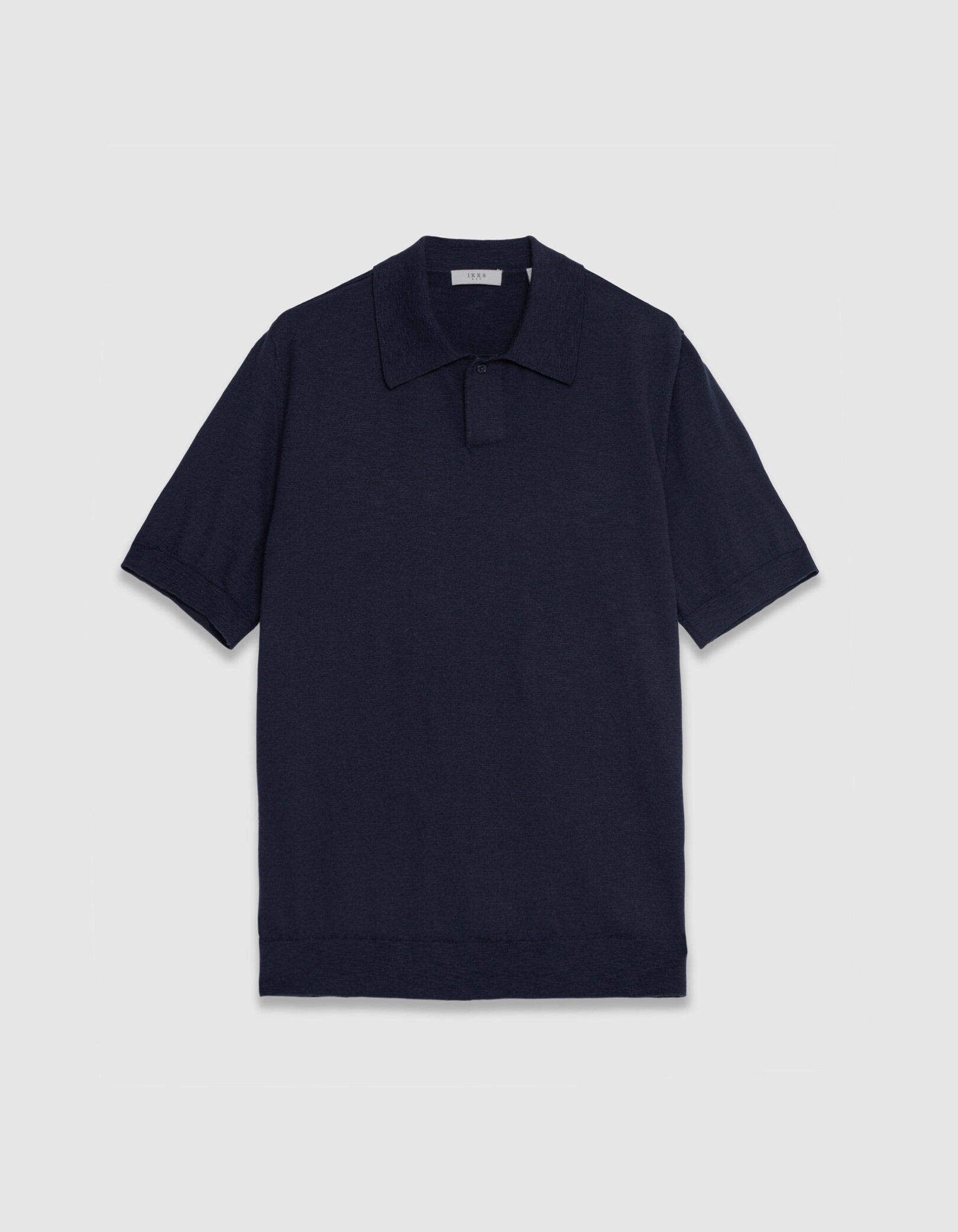 Polo manches courtes vert maille flammée Homme