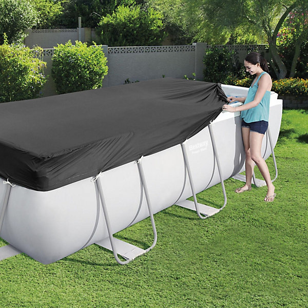Bestway Bâche 4 saisons rectangle pour piscine Power Steel 404/412 x 201 cm