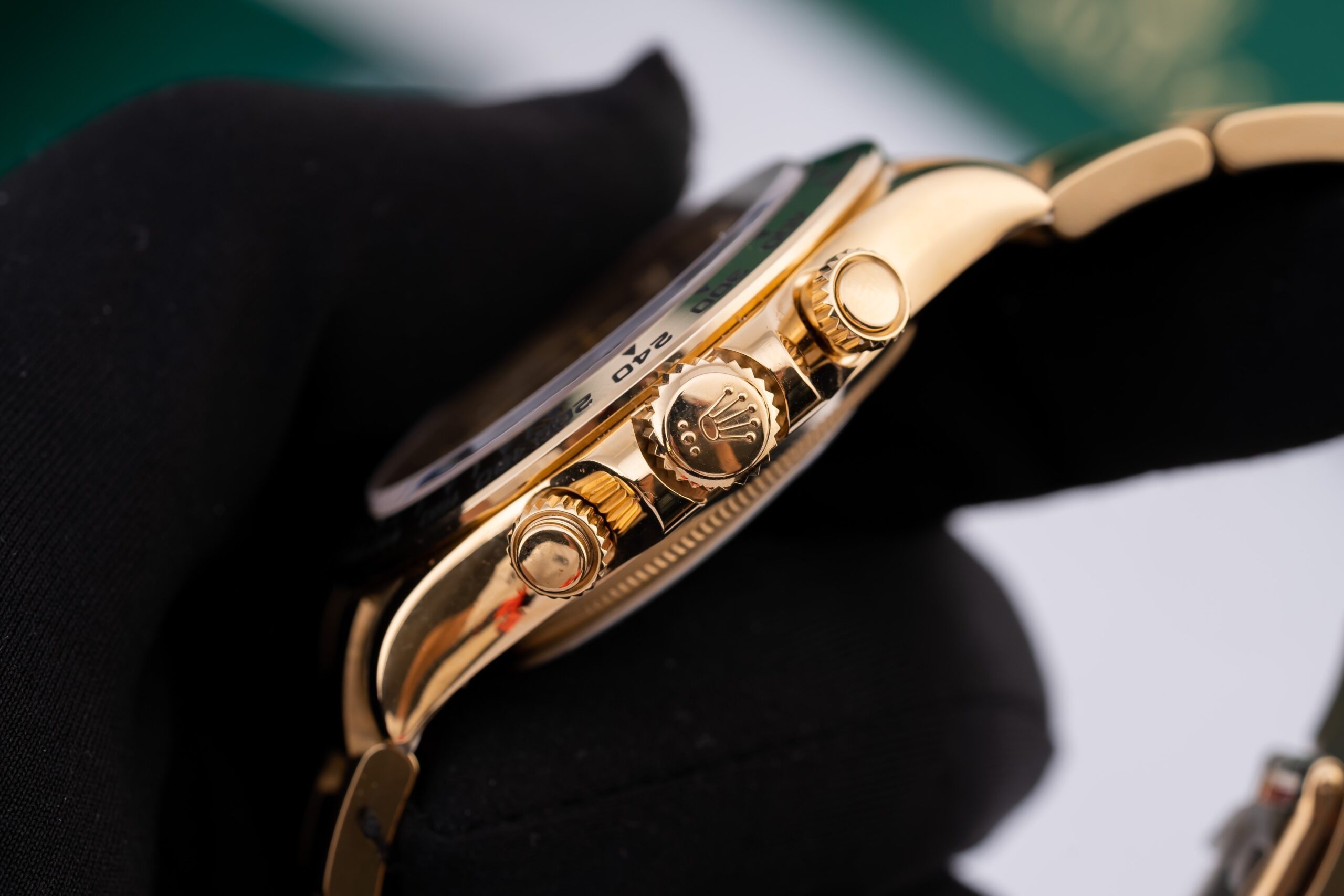 Rolex Daytona 116508 RG Plated Dark MOP Dial CZ Diamonds 40mm Oyster Super Clone