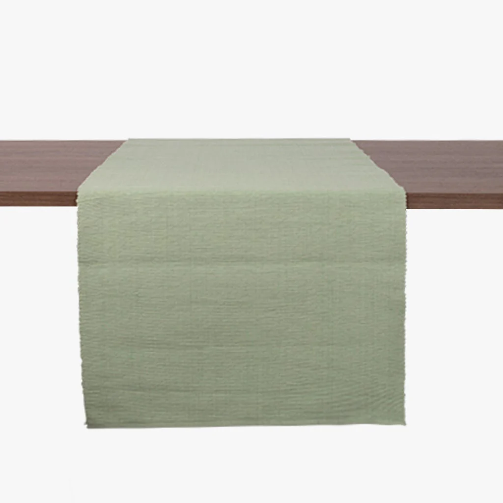 Runner para Mesa Algodão Verde Claro 4EVERYDAY