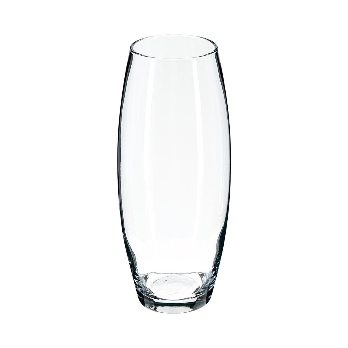Curved vase "Flora", glass H.26 cm