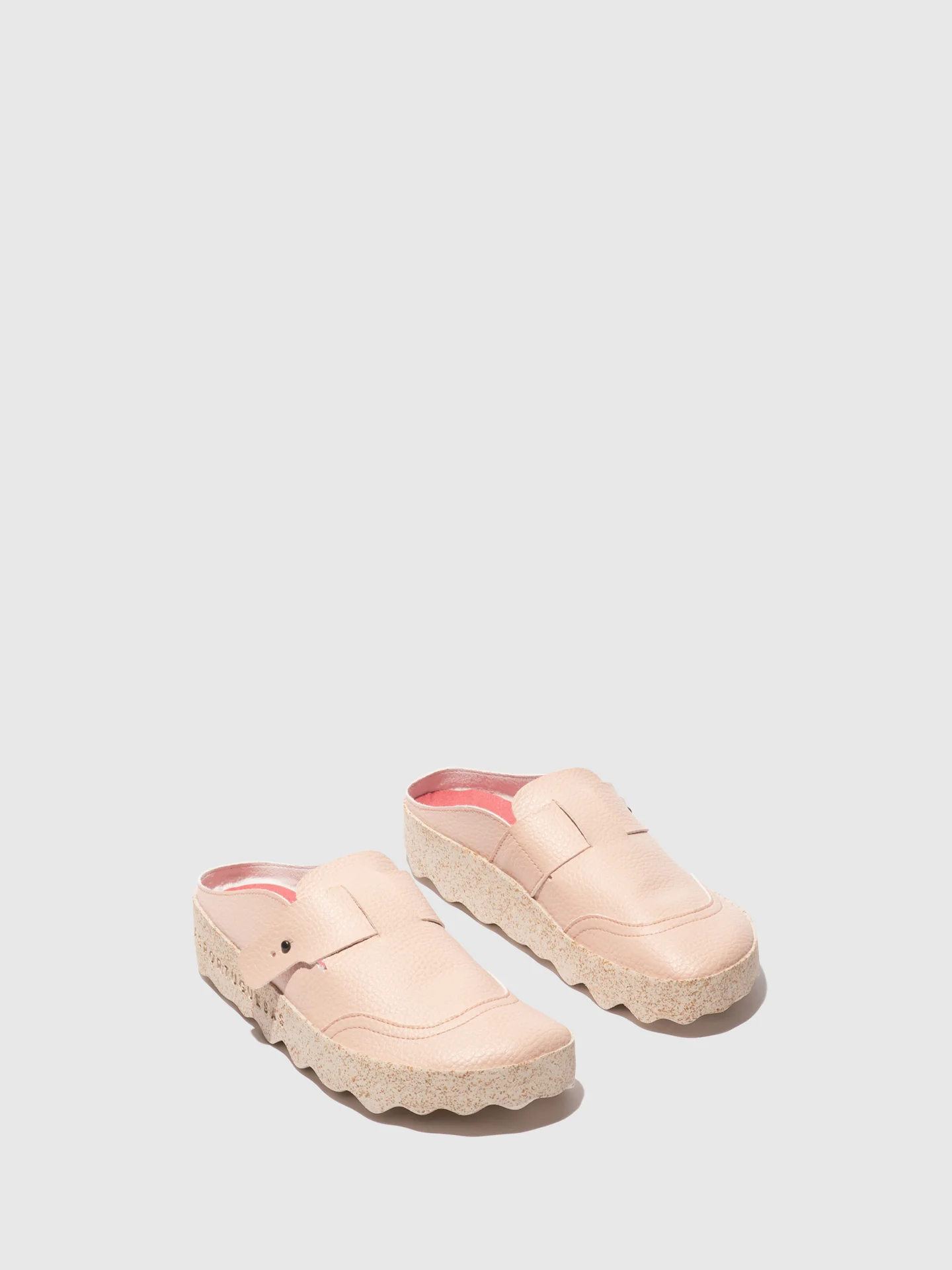 Mules Slip-on em Rosa Claro