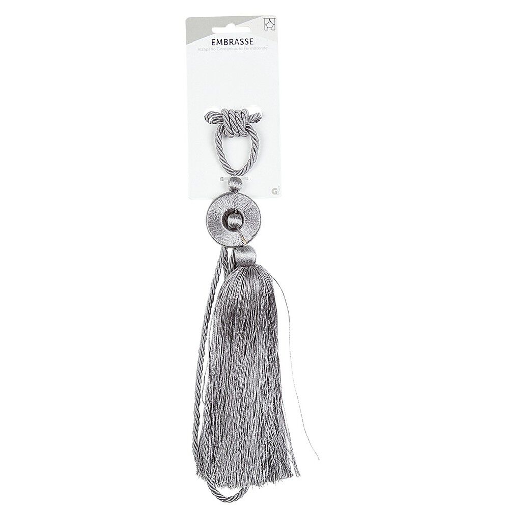 Embrasse pompon   cercle fantaisie L40cm polyester