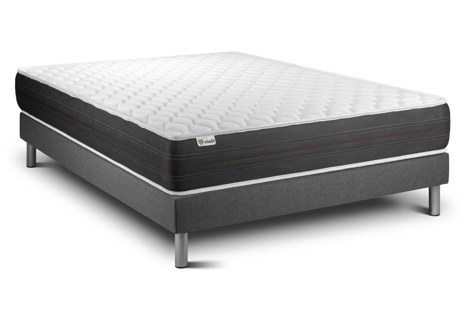 VITALSPRING - Ensemble Ressorts  140x200cm kit Gris
