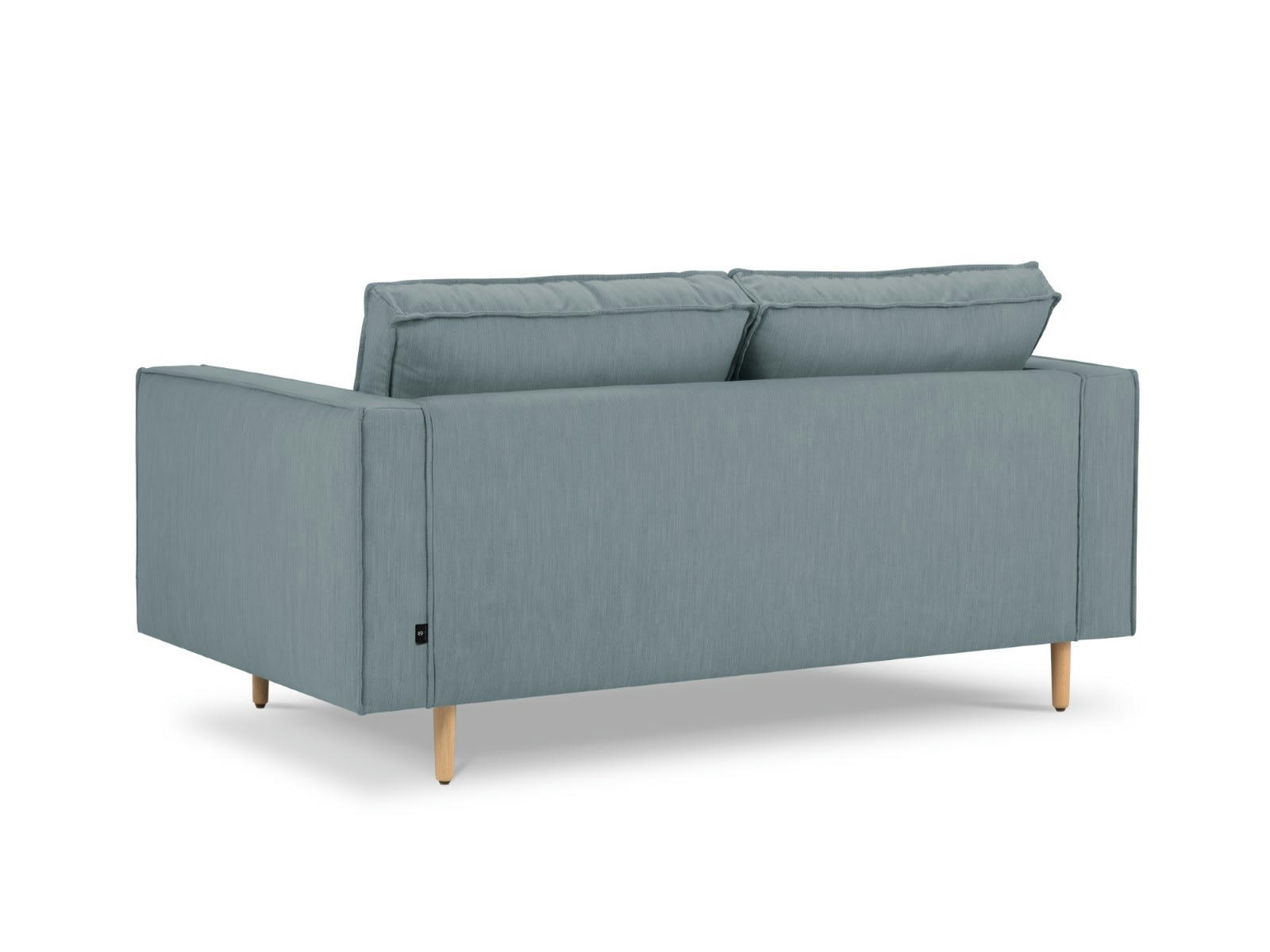 ALEXIS - Canapé 2 places en Tissu Structurel Bleu