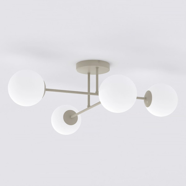 Lampa sufitowa Roma 4xE14 mokka/biały 72 cm