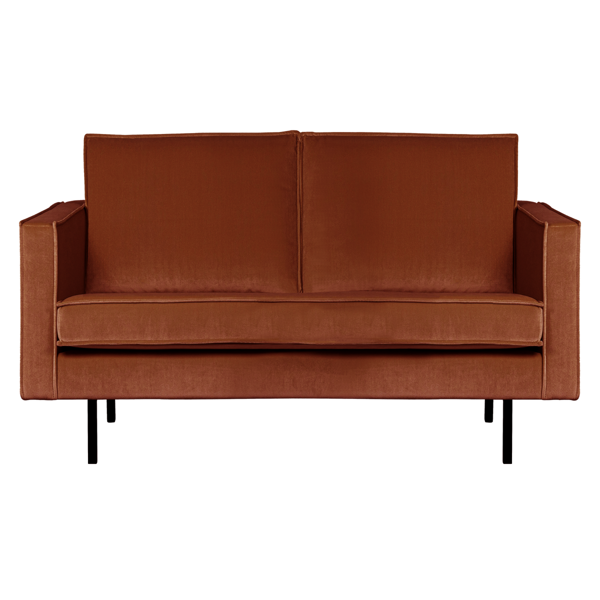 WOOOD 2-zits bank Rodeo - Velvet - Roest - 85x150x86