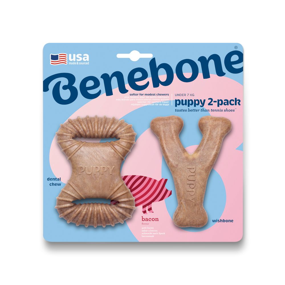 Benebone Puppy Set Wishbone & Dental Chew
