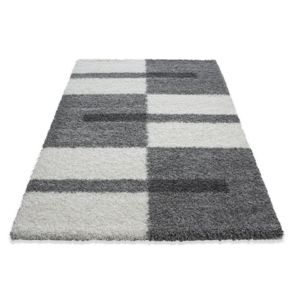 Dywan Shaggy Gala szaro-kremowy 120 cm x 170 cm