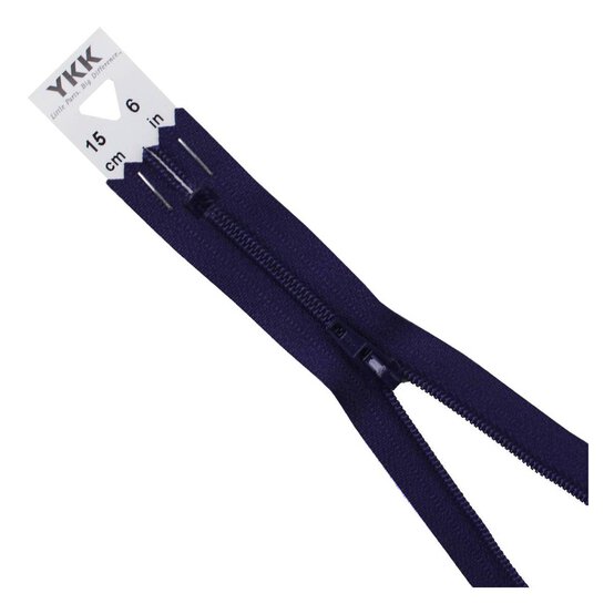 YKK Dark Purple Dress and Skirt Zip 15cm