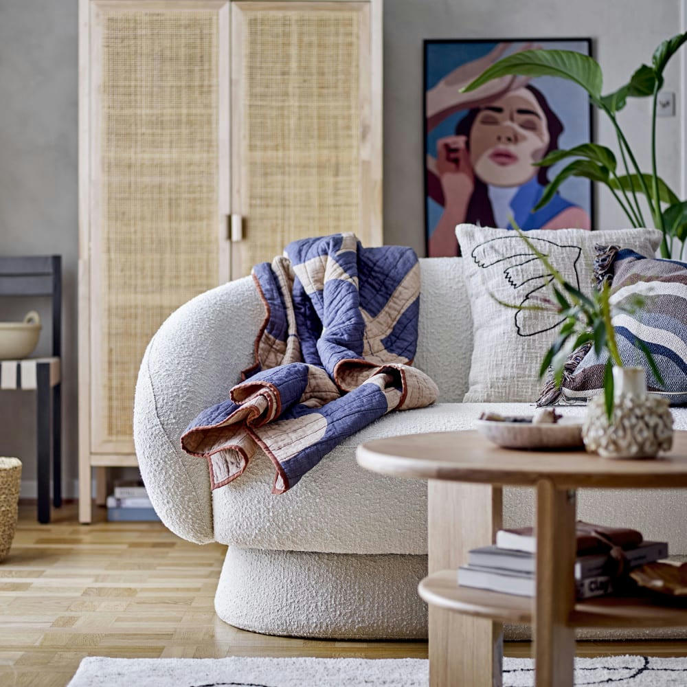 LADY - Affiche encadrée en bois multicolore 52x72cm