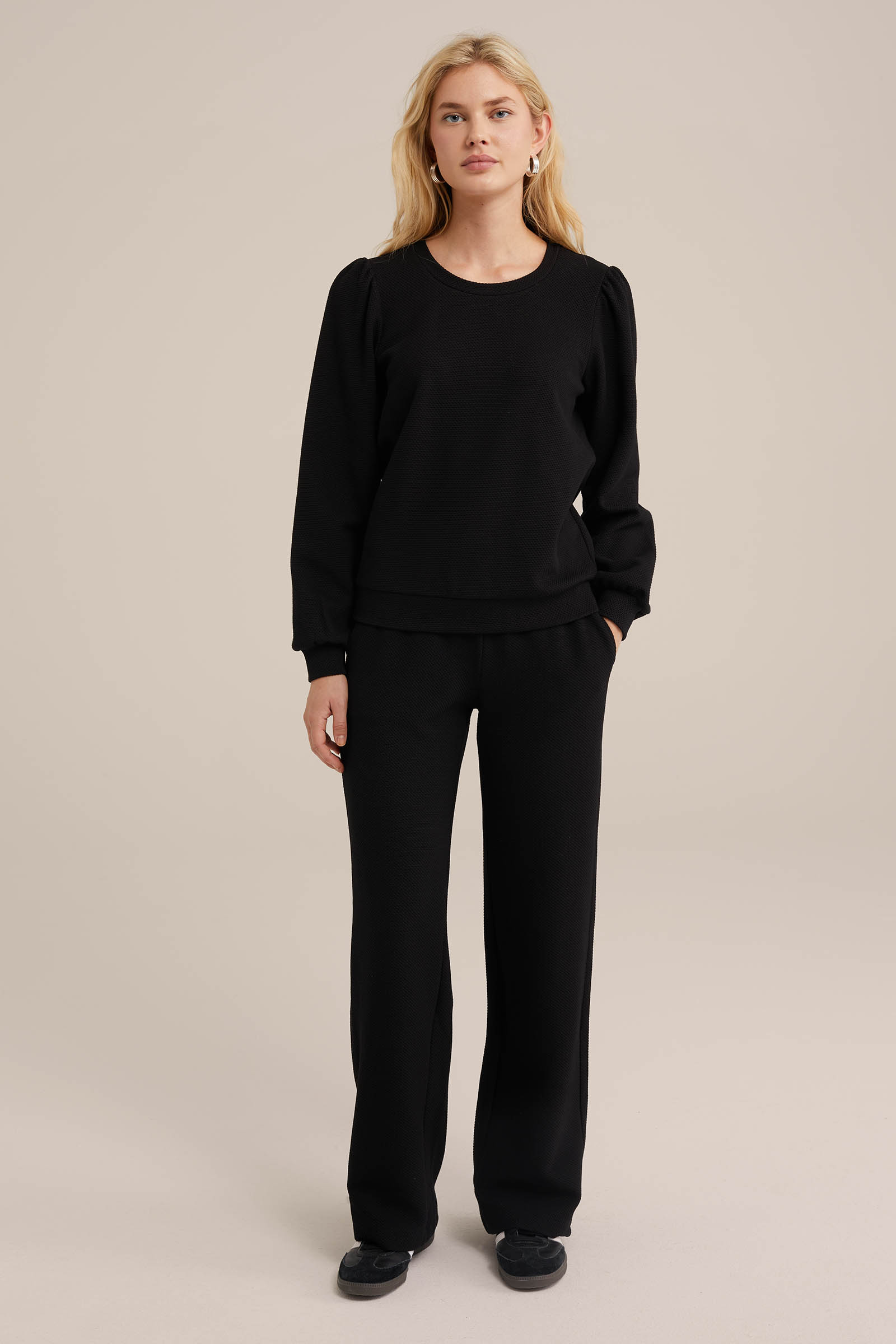 Dames sweater met structuur